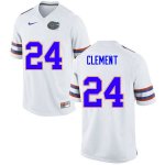 Men's Florida Gators #24 Iverson Clement NCAA Nike White Authentic Stitched College Football Jersey ZDI2862FR